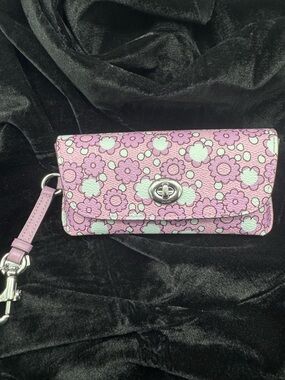 Coach Floral Sunglasses Case -Purple and Blue